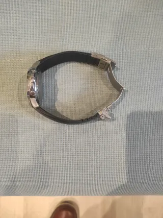 Reloj Caballero Negro y Plateado