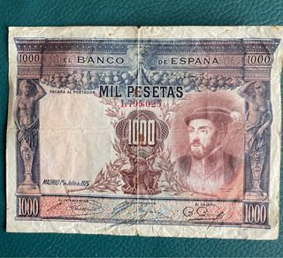 Billete 1000 Pesetas 1925 El Banco de España