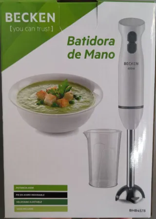 Sin utilizar. Batidora de Mano Becken 600W Acero