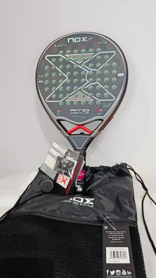 Pala Pádel NOX AT10 Genius 18K A. Tapia