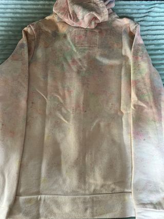 Felpa con cerniera e stampa floreale