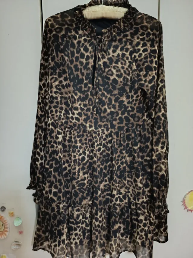 Vestido estampado leopardo