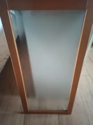 2 puertas cristal mate con bisel