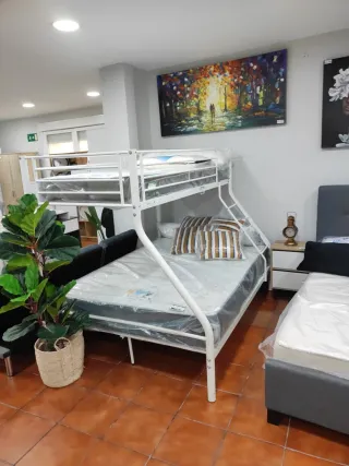 Litera Matrimonio Metal Blanca