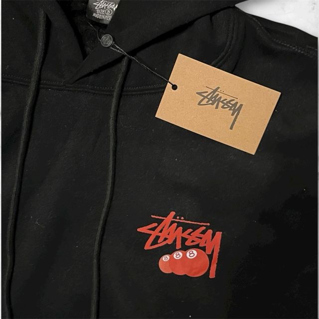 Sudadera Stussy Negra con 8 Bolas
