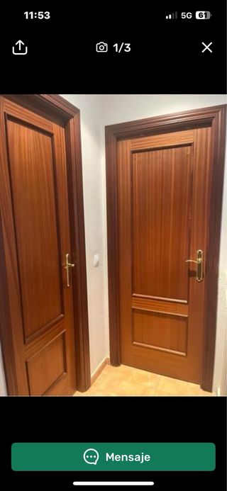 5 Puertas de Paso Madera