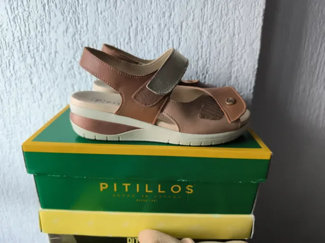 Sandalias Pitti Marrón y Dorado