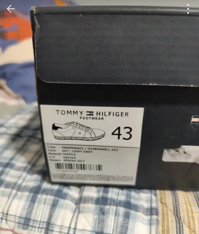 Zapatillas Tommy Hilfiger Gris Talla 43