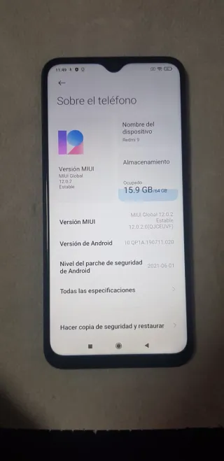 Xiaomi Redmi 9 Negro