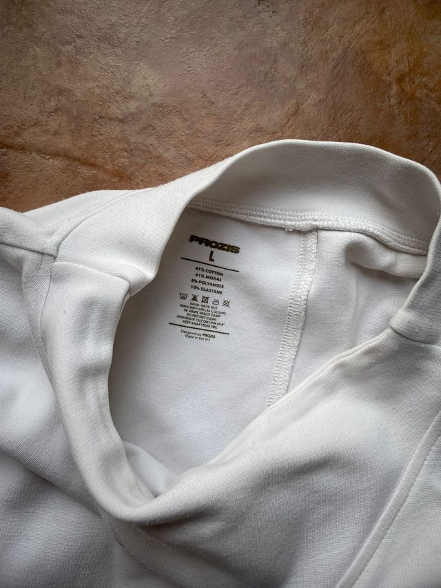 Sudadera Prozis Blanca Cuello Alto