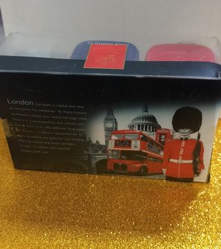 3 Scatole Latta Londra cm 10, mai aperte.