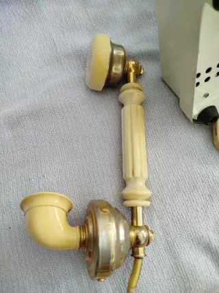 Teléfono Antiguo Elasa Dorado y Blanco