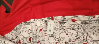 Gabardina impermeable roja señora.Sintesis