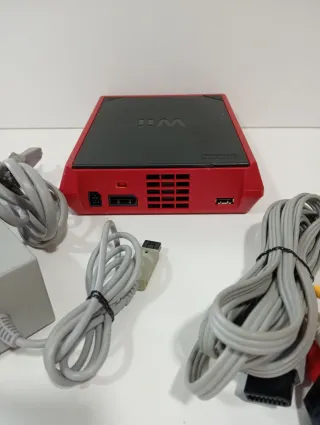 Nintendo Wii Slim Negra y Roja