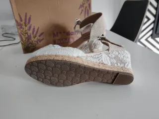 Sandalias nuevas de Novia Boho de esparto Talla 39