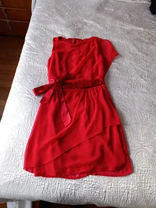 Vestido fiesta rojo talla M