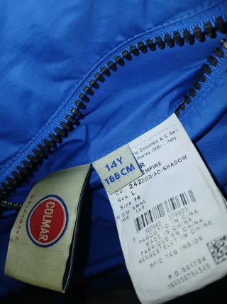 Giubbotto estivo blu e grigio