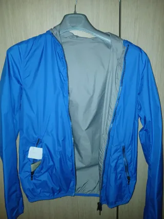 Giubbotto estivo blu e grigio