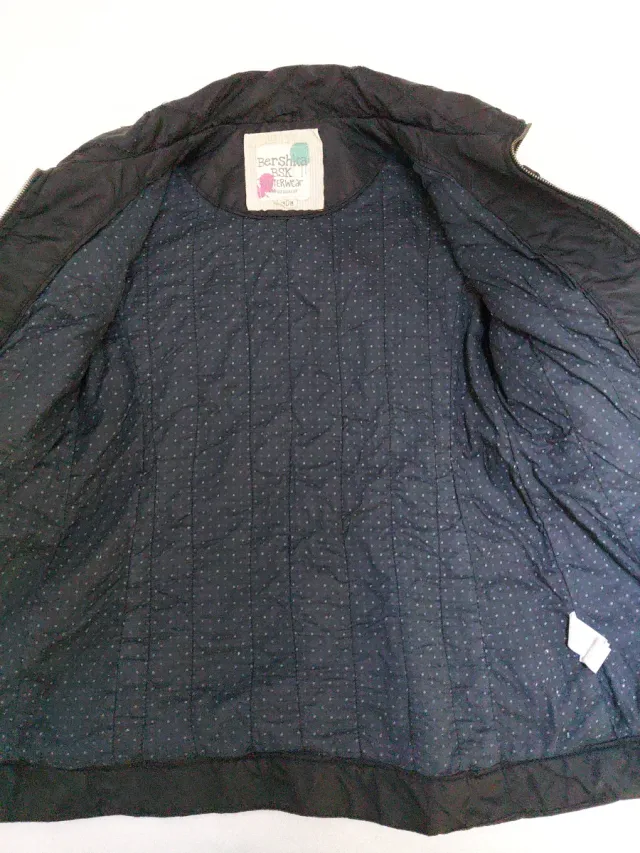 Cazadora Bershka Mujer Negra Talla M