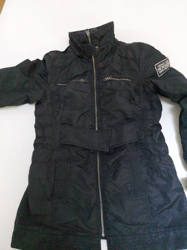 Cazadora Bershka Mujer Negra Talla M