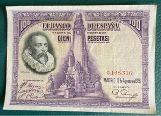 Billete 100 pesetas Banco de España 1928
