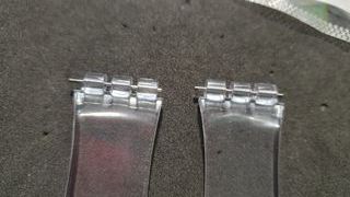 Cinturino nuovo trasparente per Swatch, misura 19m