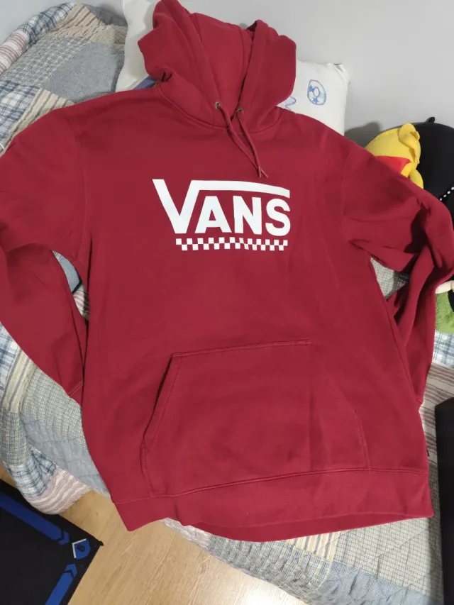 Sudadera Vans Roja con Capucha