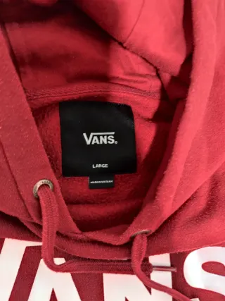 Sudadera Vans Roja con Capucha