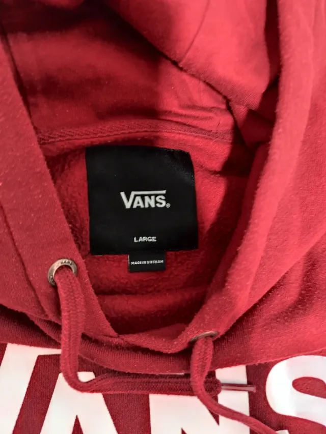 Sudadera Vans Roja con Capucha