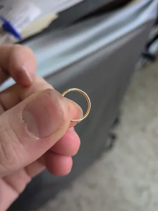 Argollas Oro 18k Finas