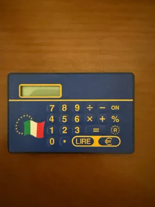 Calcolatrice tascabile Lire/Euro Vintage