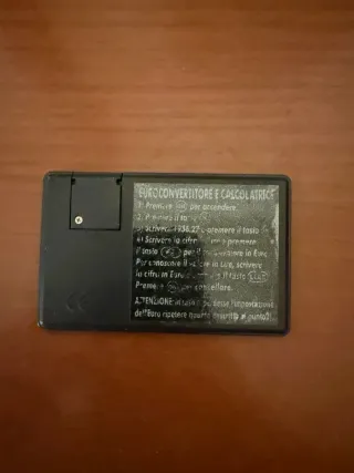 Calcolatrice tascabile Lire/Euro Vintage