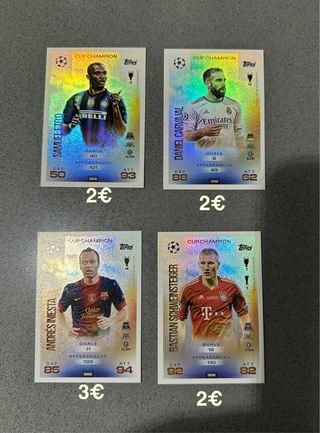 Cartas Topps Match Attax Champions League