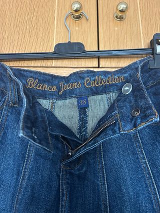 Falda vaquera Blanco – estilo vintage (talla 38)