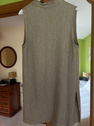 Chaleco punto largo mujer October