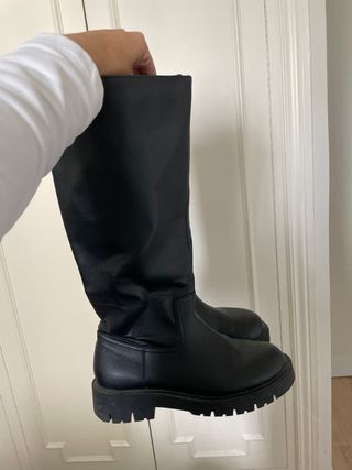 Botas altas Uniqlo negras