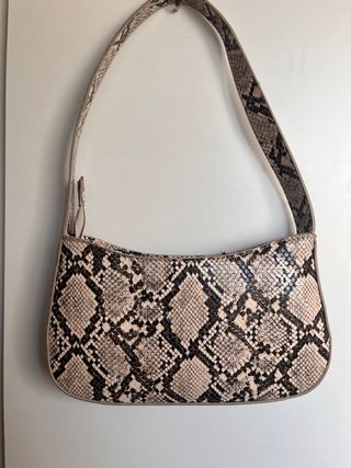 Bolso estampado piel de serpiente