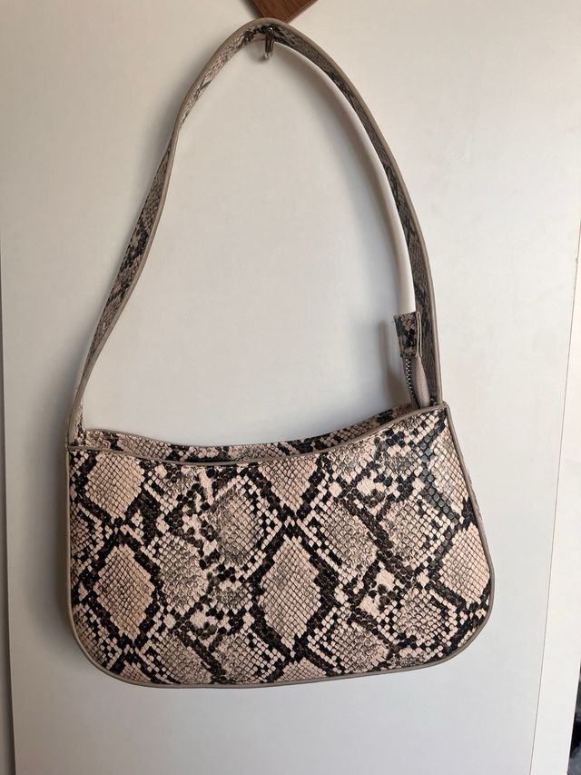 Bolso estampado piel de serpiente