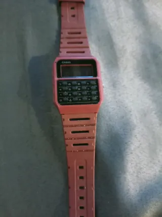 Reloj Casio Calculadora Rojo