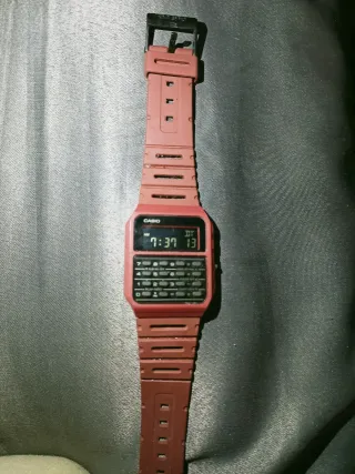 Reloj Casio Calculadora Rojo