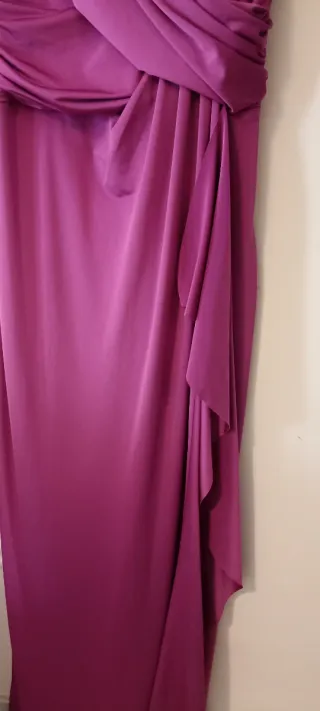 Vestido fiesta El Corte Inglés color buganvilla