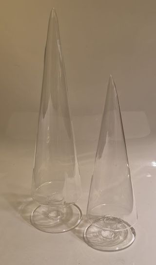 Natale - Alberelli vetro soffiato- 2 pz.