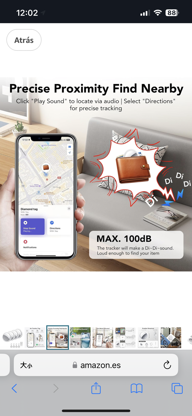 Pack 4 AirTag Negro o blanco