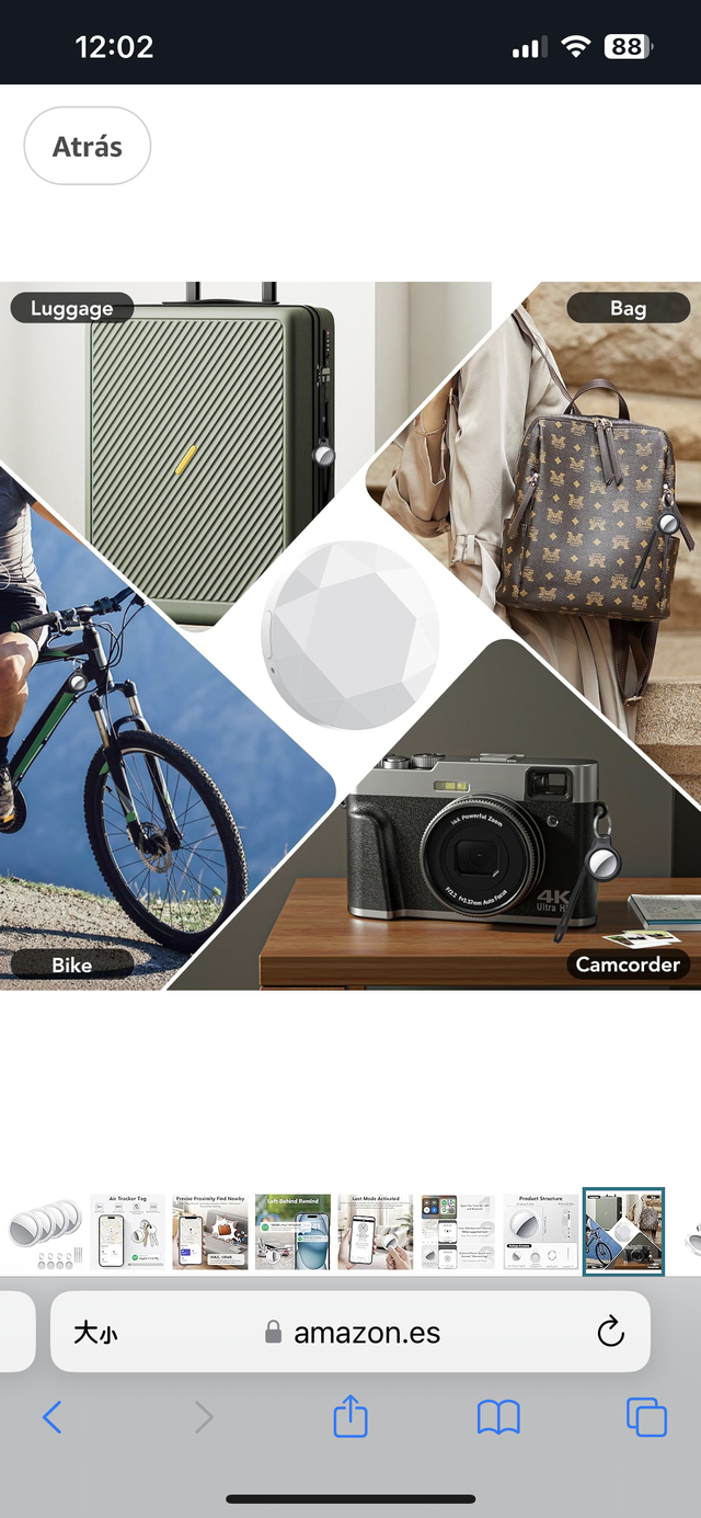 Pack 4 AirTag Negro o blanco