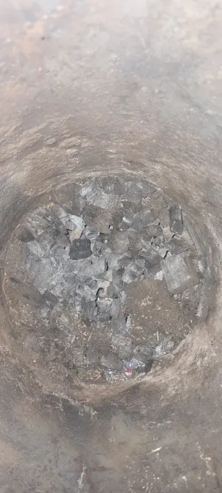 Estufa de leña antigua