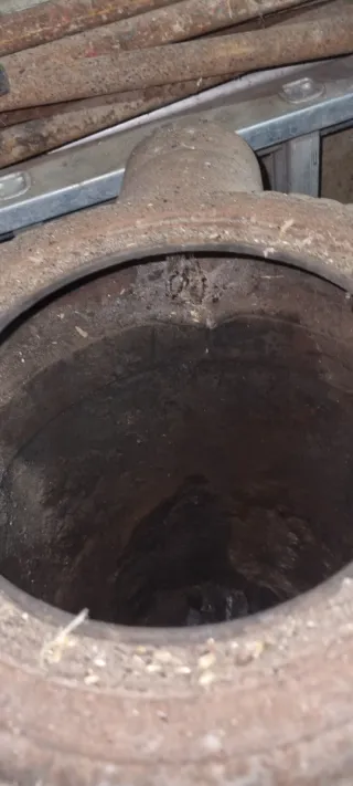 Estufa de leña antigua