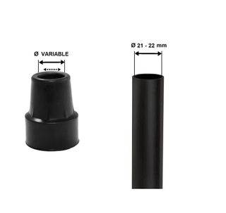 4 Tacos Muletas Bastones Antideslizantes 21-22 mm