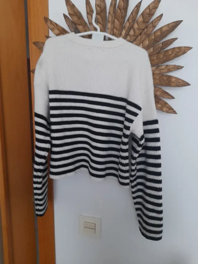 Jersey Zara Rayas Perla Talla 11-12