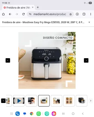 Freidora de Aire, air frier, fryer