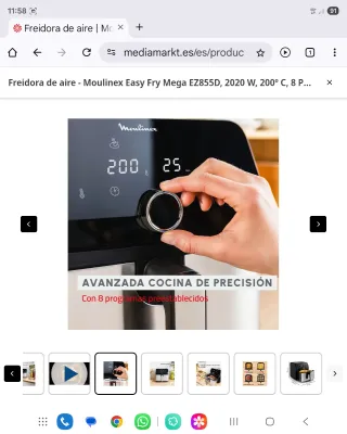 Freidora de Aire, air frier, fryer